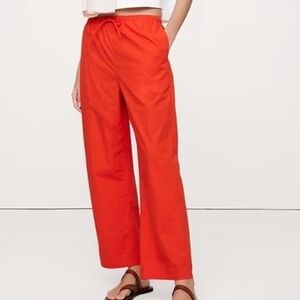 Banana Republic Blood Orange Wide-Leg Pull-On Pants LARGE